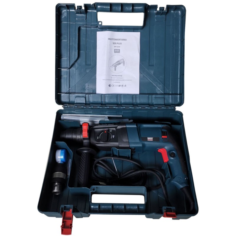 Bass Polska Młotowiertarka z zestawem wierteł i dłutem SDS plus 5233