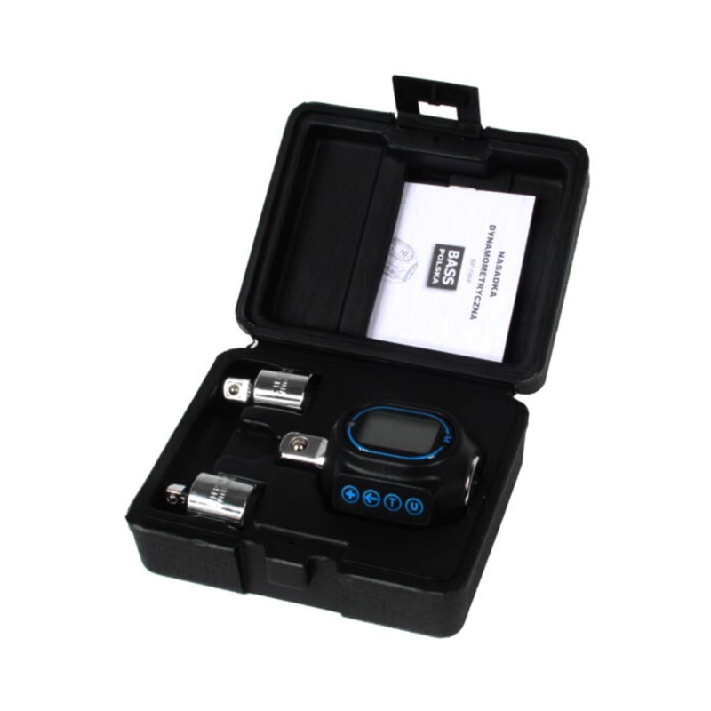 Bass Polska Nasadka dynamometryczna 1/2`` 3/8`` 1/4`` 0 - 200 Nm wyświetlacz LCD 7468