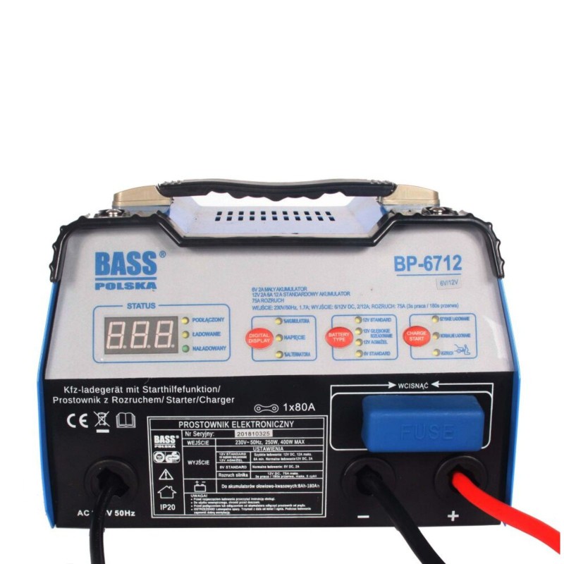 Bass Polska Prostownik z rozruchem 75 A booster 6712