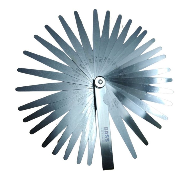 Bass Polska Szczelinomierz listkowy 32 płytki 0.03-1.00mm do zaworów 1435