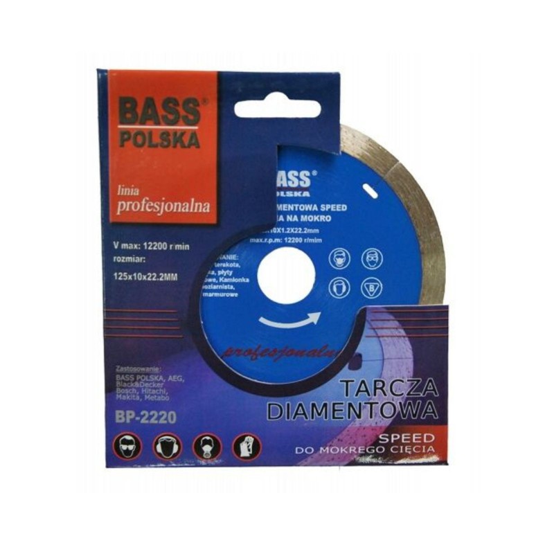Bass Polska Tarcza diamentowa do cięcia na mokro 125mm 2220