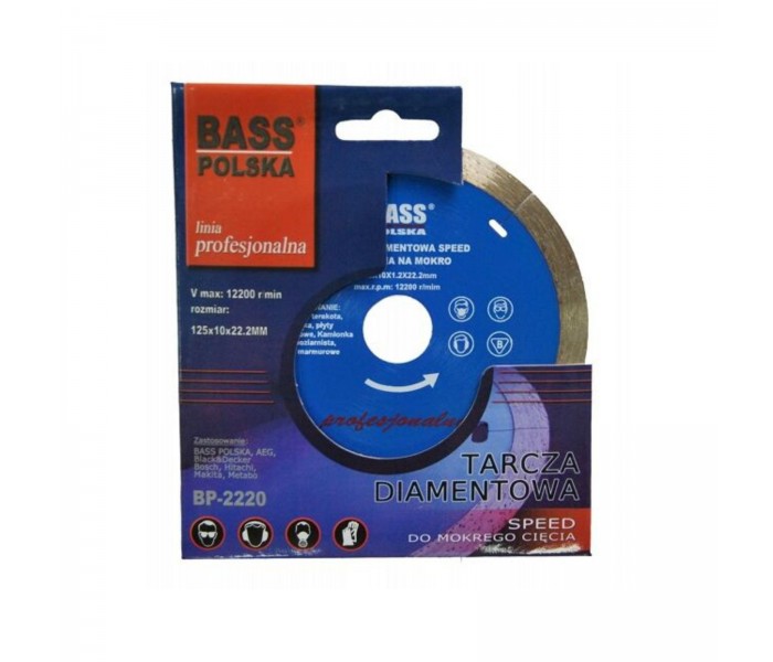 Bass Polska Tarcza diamentowa do cięcia na mokro 125mm 2220