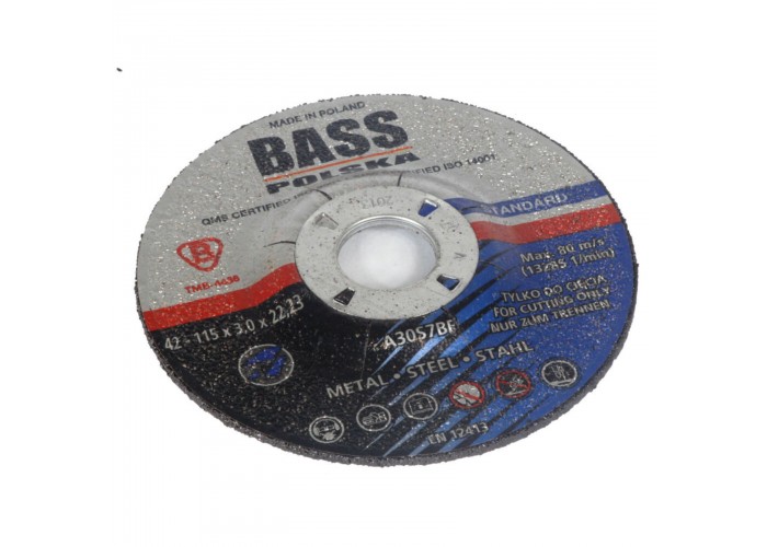Bass Polska Tarcza do cięcia metalu 115mmx3.0x22.3mm 2474