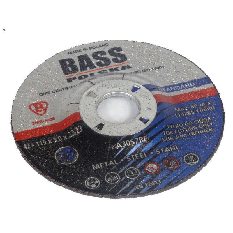 Bass Polska Tarcza do cięcia metalu 115mmx3.0x22.3mm 2474