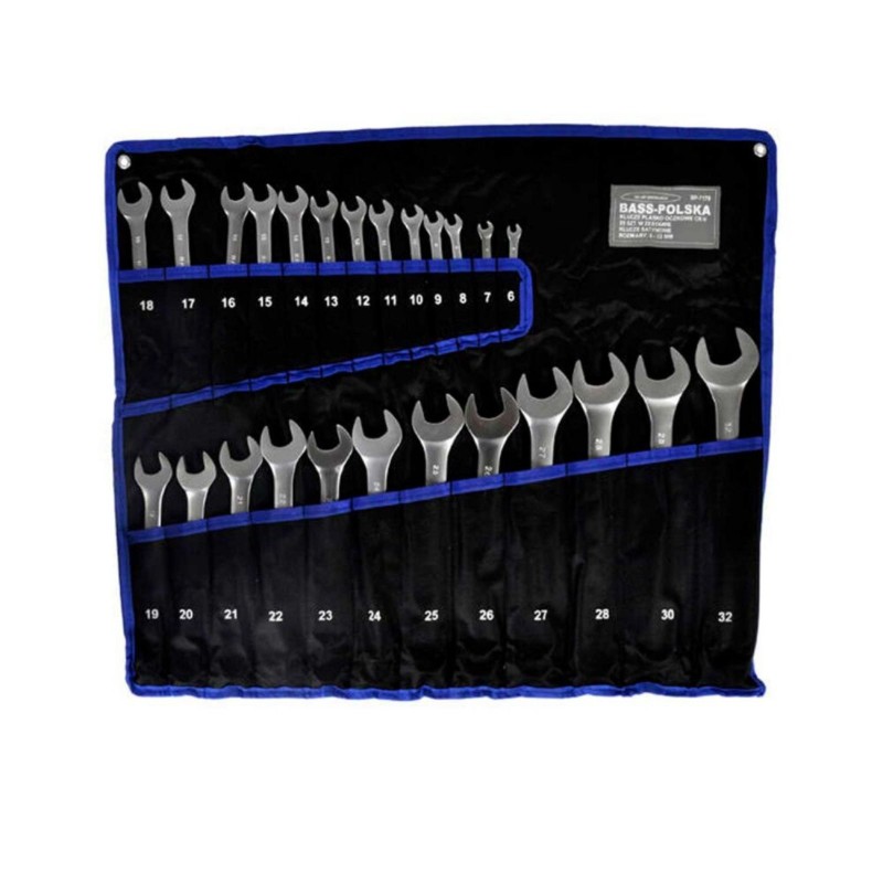 Bass Polska Zestaw kluczy płasko oczkowych 6 - 32 mm 25 szt 7170