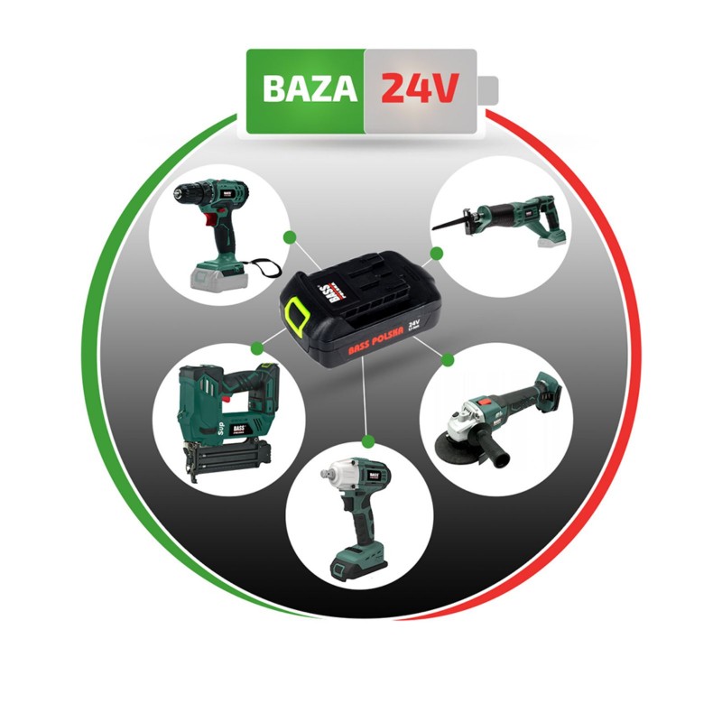 Bass Polska Pistolet malarski akumulatorowy 800 ml` bez akumulatora 4544