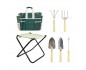 Bass Polska Stołek składany z torbą i zestawem narzędzi ogrodowych BH 30050