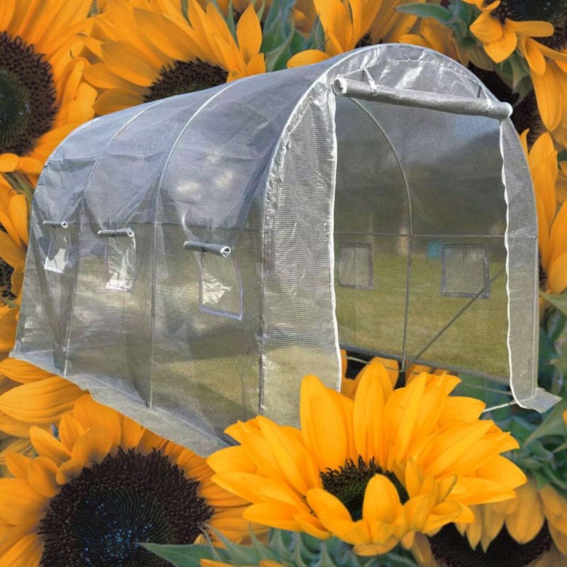 Bass Polska Tunel ogrodowy foliowy 300 x 200 x 200 cm w kolorze szarym UV 12 85900