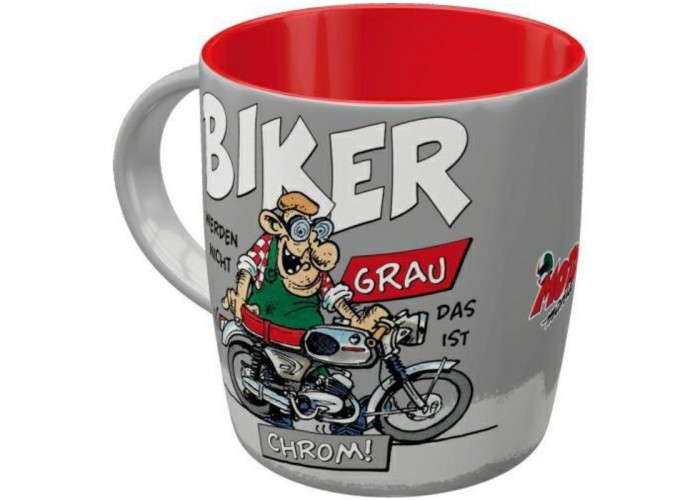 Nostalgic Art 43084 Kubek MOTOmania Biker Chrom