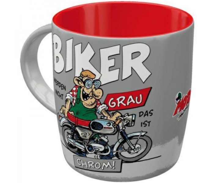 Nostalgic Art 43084 Kubek MOTOmania Biker Chrom