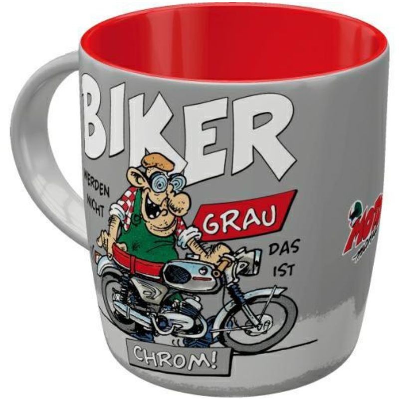 Nostalgic Art 43084 Kubek MOTOmania Biker Chrom