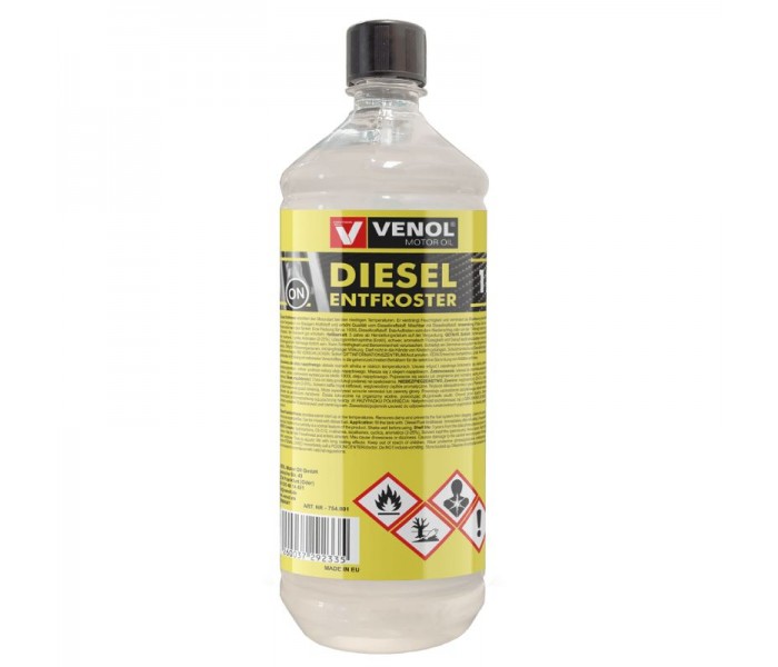 VENOL DIESEL ENTFROSTER 1:1000 - ODMRAŻACZ DO PALIWA 1L (16 szt. ktn)