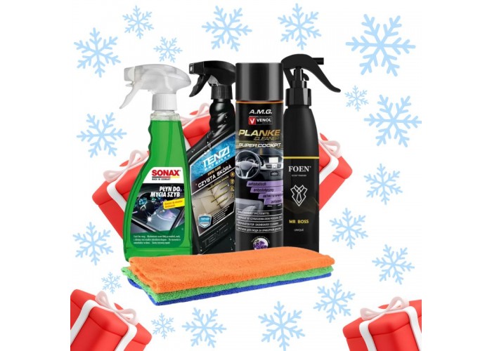 Prezent na Święta dla Chłopaka Premium Pakiet do Pielęgnacji Wnętrza Auta z FOEN Mr. Boss