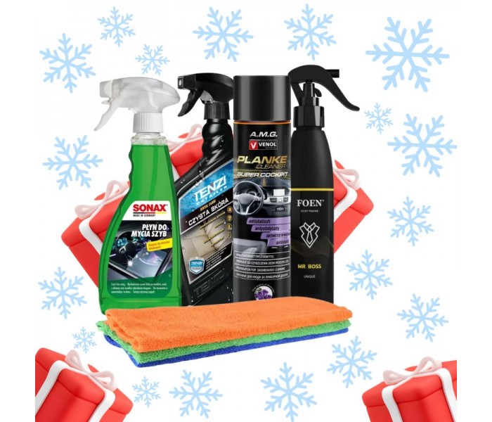 Prezent na Święta dla Chłopaka Premium Pakiet do Pielęgnacji Wnętrza Auta z FOEN Mr. Boss