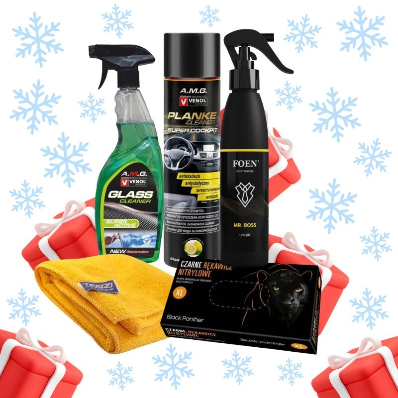 Prezent dla Chłopaka do 100 zł - Venol A.M.G. Szyby & Kokpit + Mikrofibra Tenzi