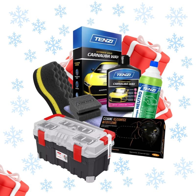 Prezent na Święta dla Chłopaka - Profesjonalny Pakiet do Mycia i Nabłyszczania Auta Tenzi