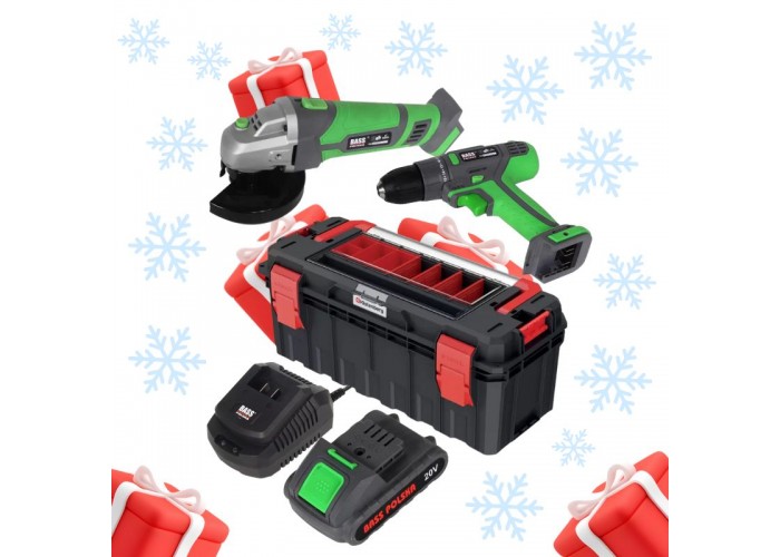 Prezent dla Majsterkowicza Wkrętarka, Szlifierka, Akumulator, Ładowarka i Skrzynia Kistenberg