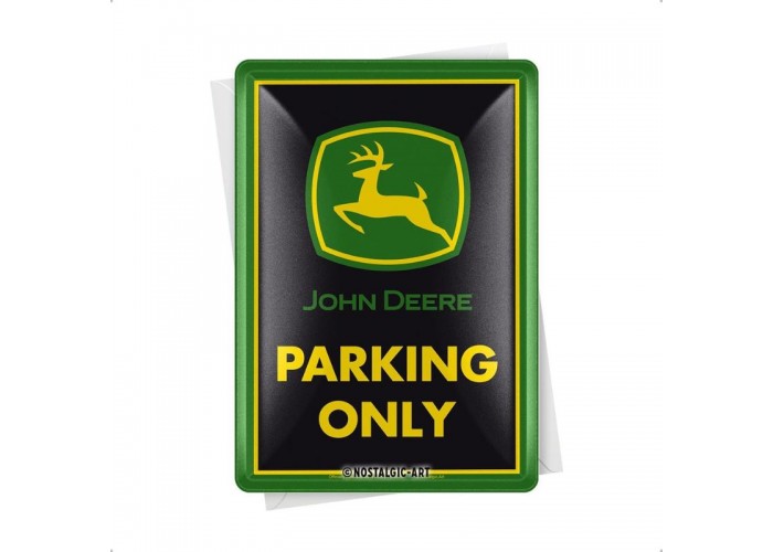 Nostalgic Art 10343 Pocztówka 14x10cm John Deere - Parking Only