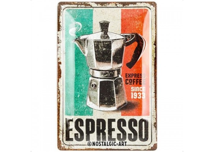 Nostalgic Art 22437 Plakat 20x30 Espresso
