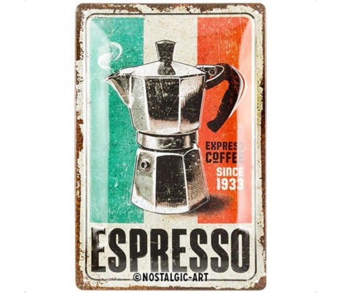 Nostalgic Art 22437 Plakat 20x30 Espresso