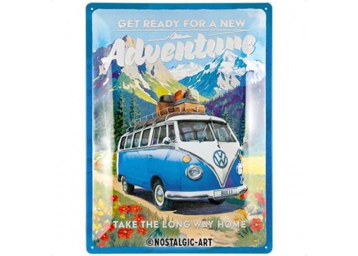 Nostalgic Art 23379 Plakat 30x40 VW Bulli - Ready for a new