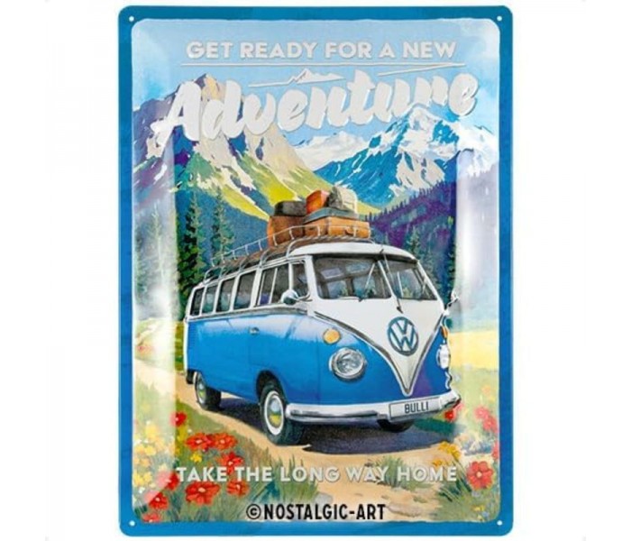 Nostalgic Art 23379 Plakat 30x40 VW Bulli - Ready for a new