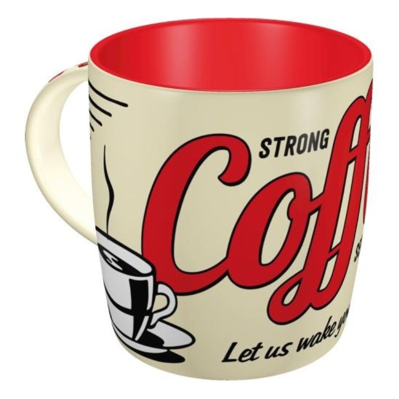 Nostalgic Art 43022 Kubek Strong Coffee Served Here