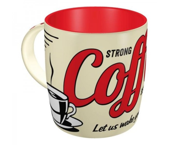 Nostalgic Art 43022 Kubek Strong Coffee Served Here