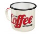 Nostalgic Art 43203 Emaliowany Kubek Strong Coffee Ser Strong Coffee Served Here
