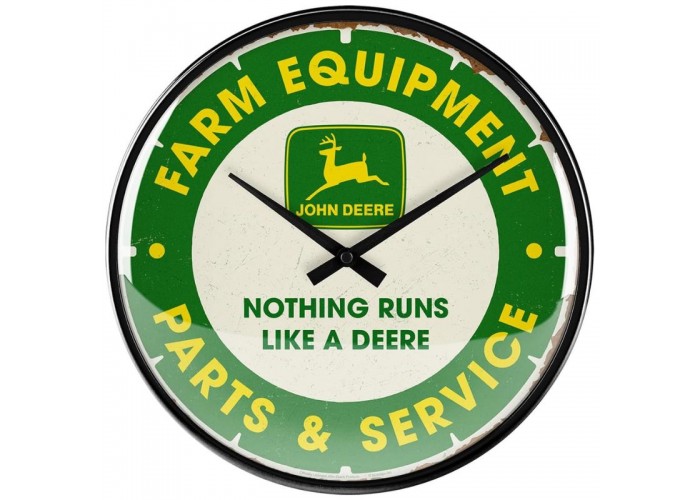 Nostalgic Art 51220 Zegar ścienny John Deere Parts Service