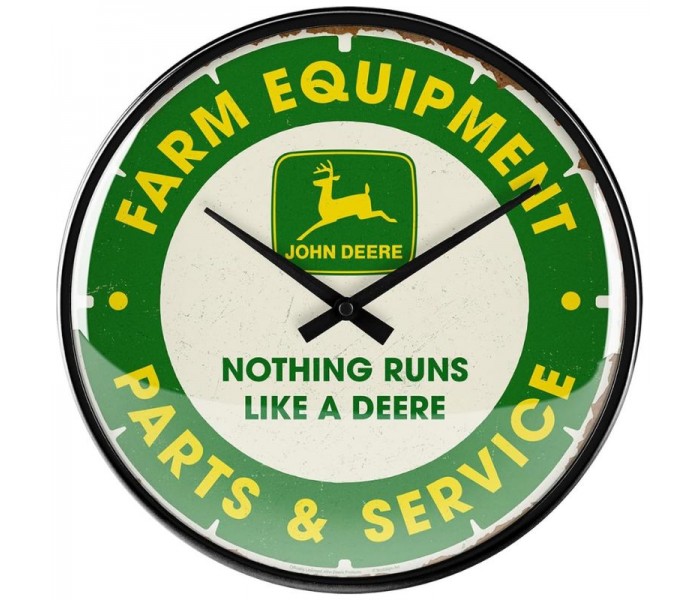 Nostalgic Art 51220 Zegar ścienny John Deere Parts Service