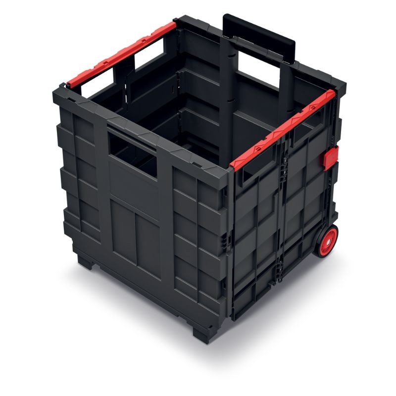 Składany Wózek na kółkach Cart T - KCT4040 - czerwony (3 szt.ktn)