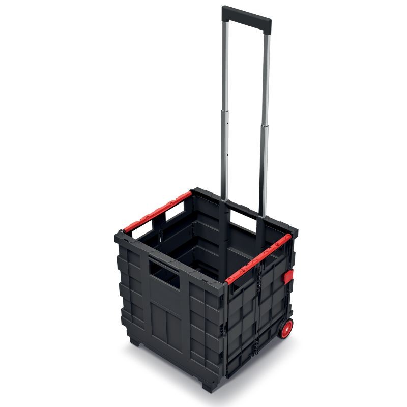 Składany Wózek na kółkach Cart T - KCT4040 - czerwony (3 szt.ktn)