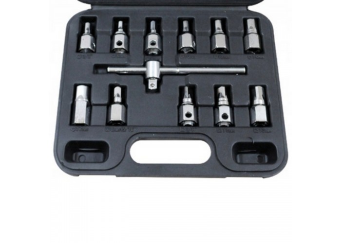 Nasadki do korków oleju 3/8`` 12 szt. - Bass Polska