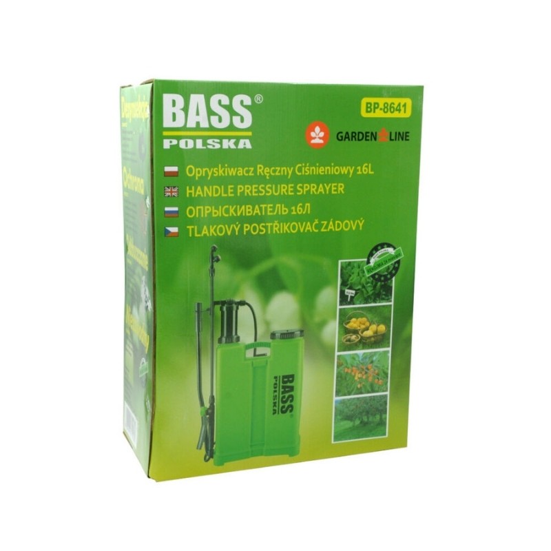Opryskiwacz ręczny` ciśnieniowy` 16 l` naramienny - Bass Polska