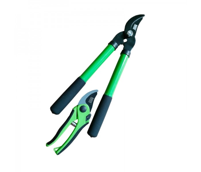 Sekator nożycowy do gałęzi i sekator ręczny` zestaw - Bass Polska