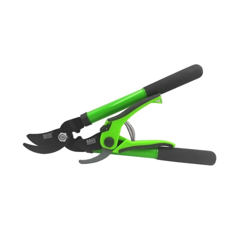 Sekator nożycowy do gałęzi i sekator ręczny` zestaw - Bass Polska