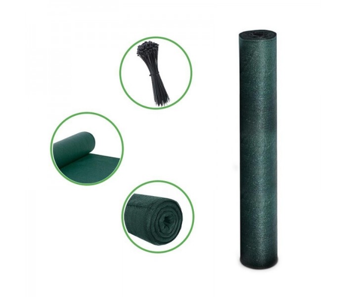 Siatka maskująca zielona 10 mb na ogrodzenie 1`5 m - Bass Polska