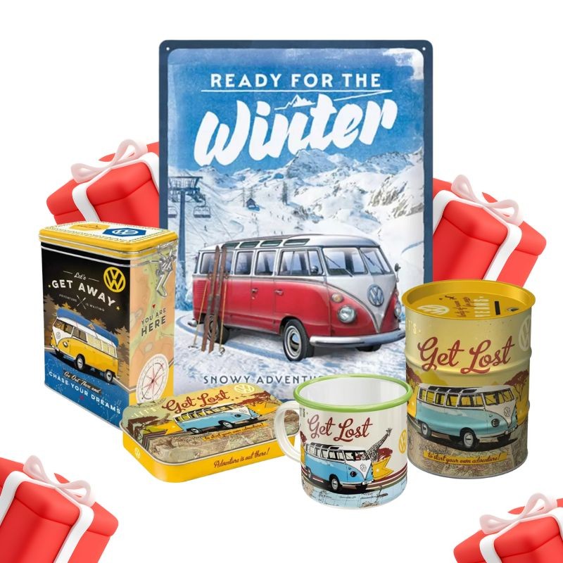 Prezent na Walentynki dla Niego – Oryginalny Zestaw VW Bulli „Let’s Get Lost”