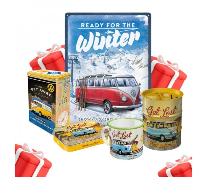 Prezent na Walentynki dla Niego – Oryginalny Zestaw VW Bulli „Let’s Get Lost”