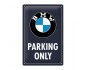 Nostalgic Art 22444 Plakat 20x30 BMW Parking Only Blue Classic