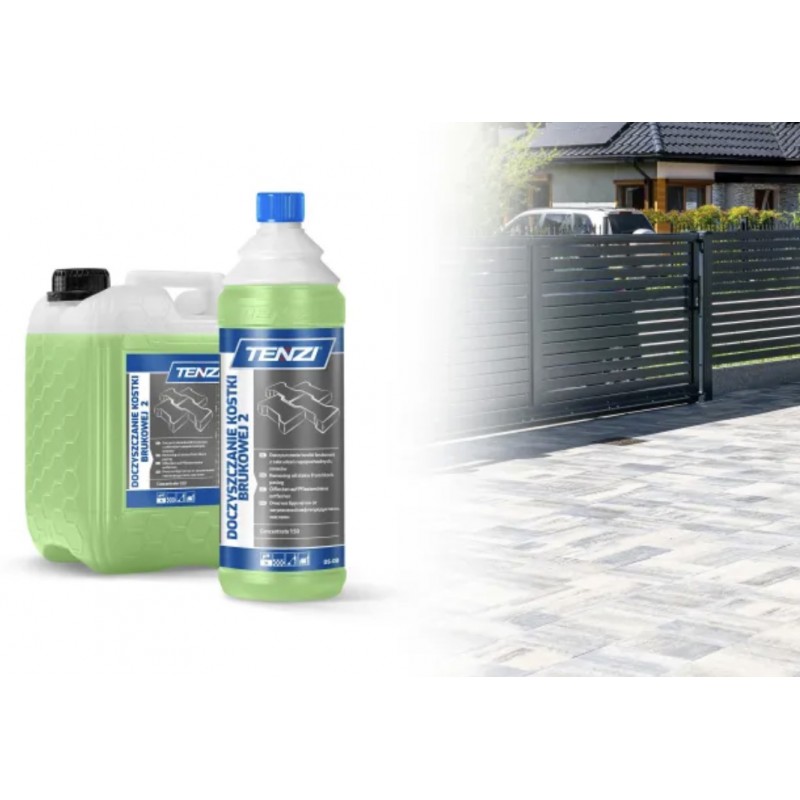 TENZI DOCZYSZCZANIE KOSTKI BRUKOWEJ 2 – płyn do czyszczenia kostki brukowej 1 L