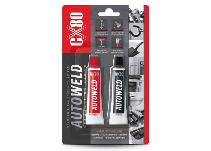 CX80 Auto Weld klej do metalu i plastików, spawanie na zimno