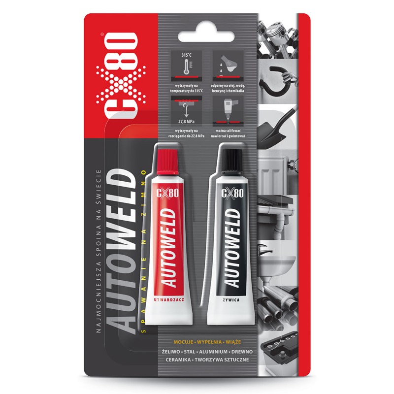 CX80 Auto Weld klej do metalu i plastików, spawanie na zimno