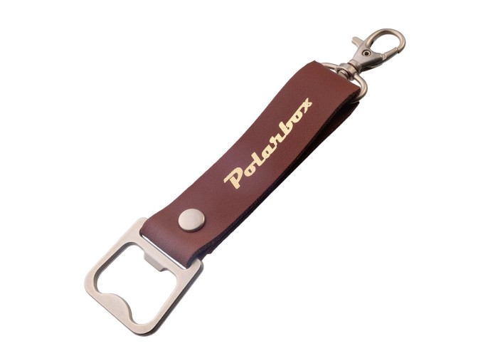 Brązowy otwieracz z brelokiem Polarbox Classic 9469-2