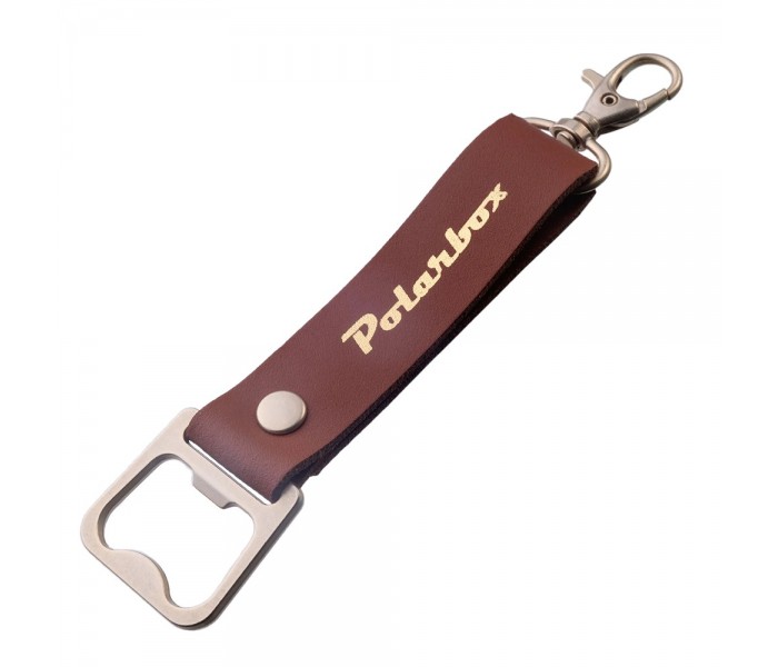 Brązowy otwieracz z brelokiem Polarbox Classic 9469-2
