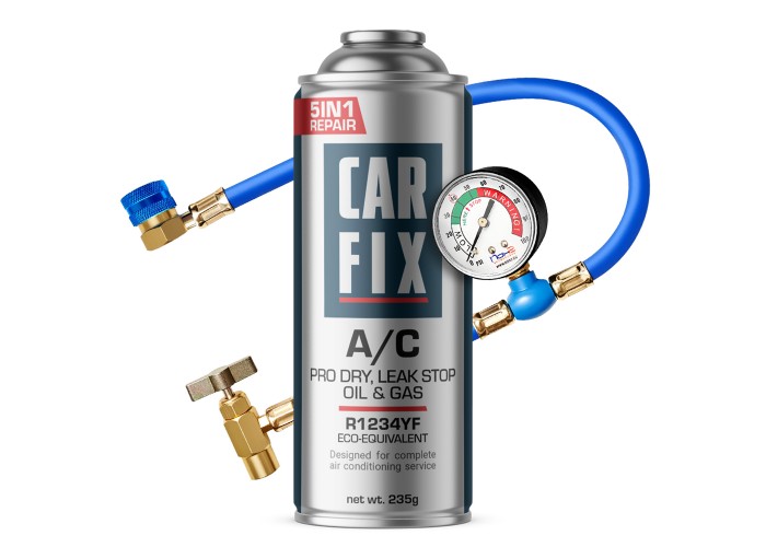 CarFix R1234YF zestaw do nabijania klimatyzacji 1x 235 g + Przewód