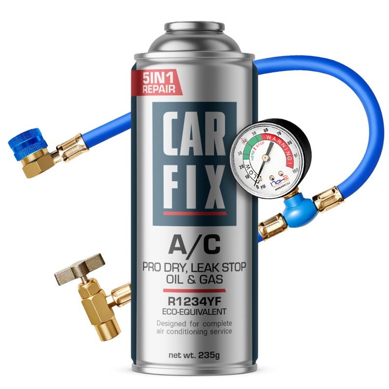 CarFix R1234YF zestaw do nabijania klimatyzacji 1x 235 g + Przewód