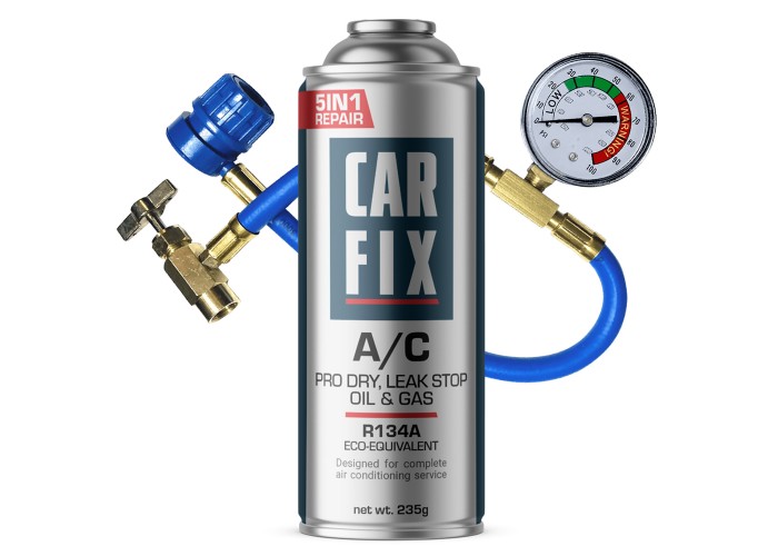 CarFix R134a zestaw do nabijania klimatyzacji z manometrem