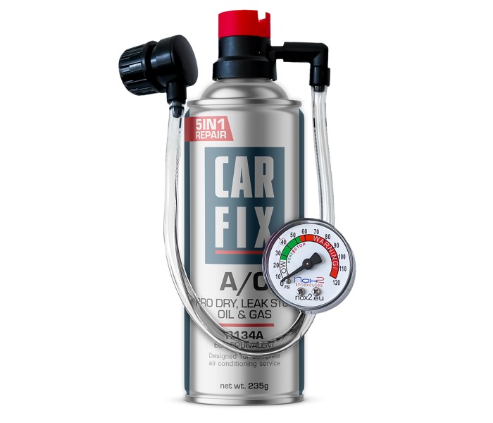 CarFix HOBBY R134a zestaw do nabijania klimatyzacji z przewodem jednorazowym